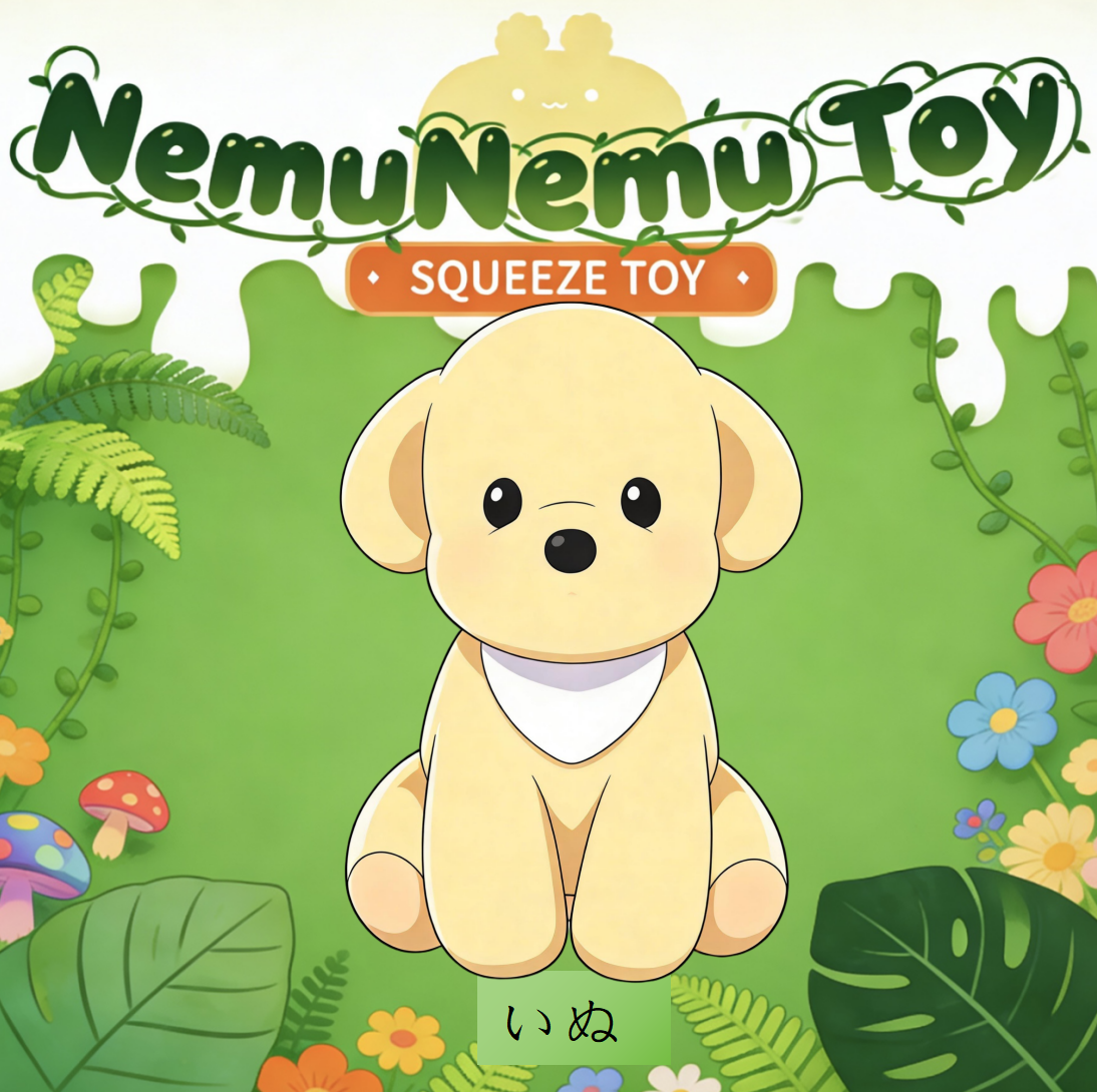 NemuNemu ふわふわぬいぐるみ「にぎにぎシリーズ」ストレス解消ミニアイテム【開封後は返品・キャンセル不可】